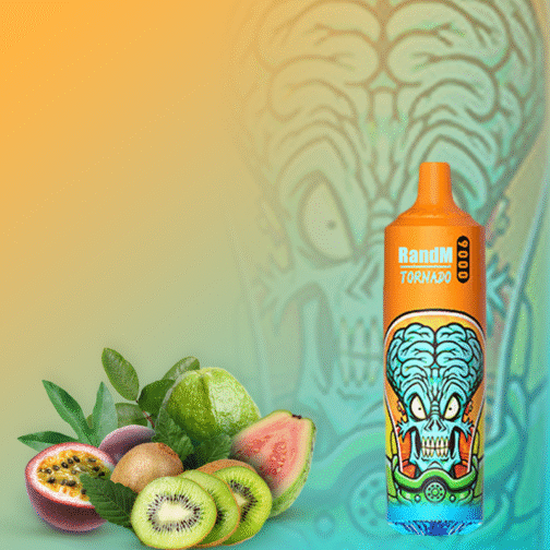 R AND M Tornado Kiwi Passion Fruit Guava 9000