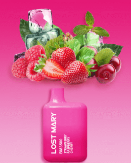 Elf Bar Lost Mary Vape 3500 Puffs Strawberry Raspberry Cherry