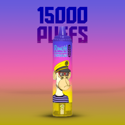 RandM Tornado 15000 Peach Blueberry Candy